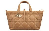 DIOR Cow Leather Native Handbag Medium Size Women's Bronze