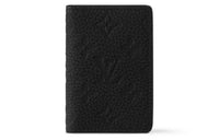 LOUIS VUITTON Pocket Organizer Monogram Taurillon Noir