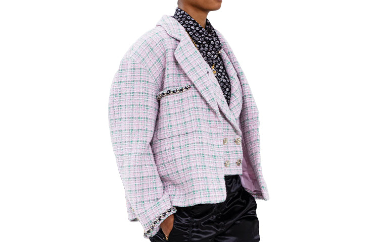 CHANEL Jackets Women's Pink/Green