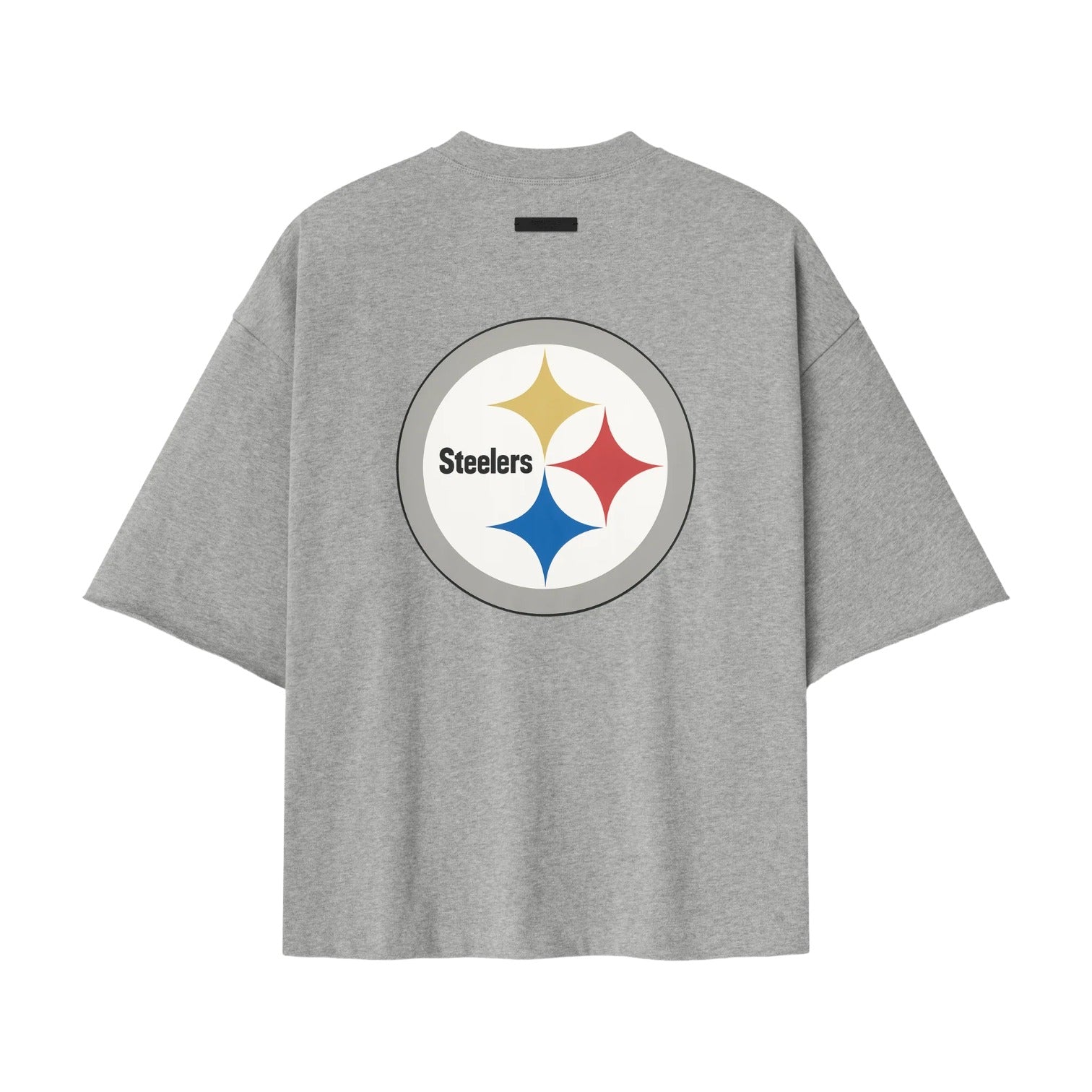 Fear of God Essentials x NFL FW25 Steelers 90s 3/4 Sleeve Football T-Shirt 'Concrete Heather' 125NF252112F