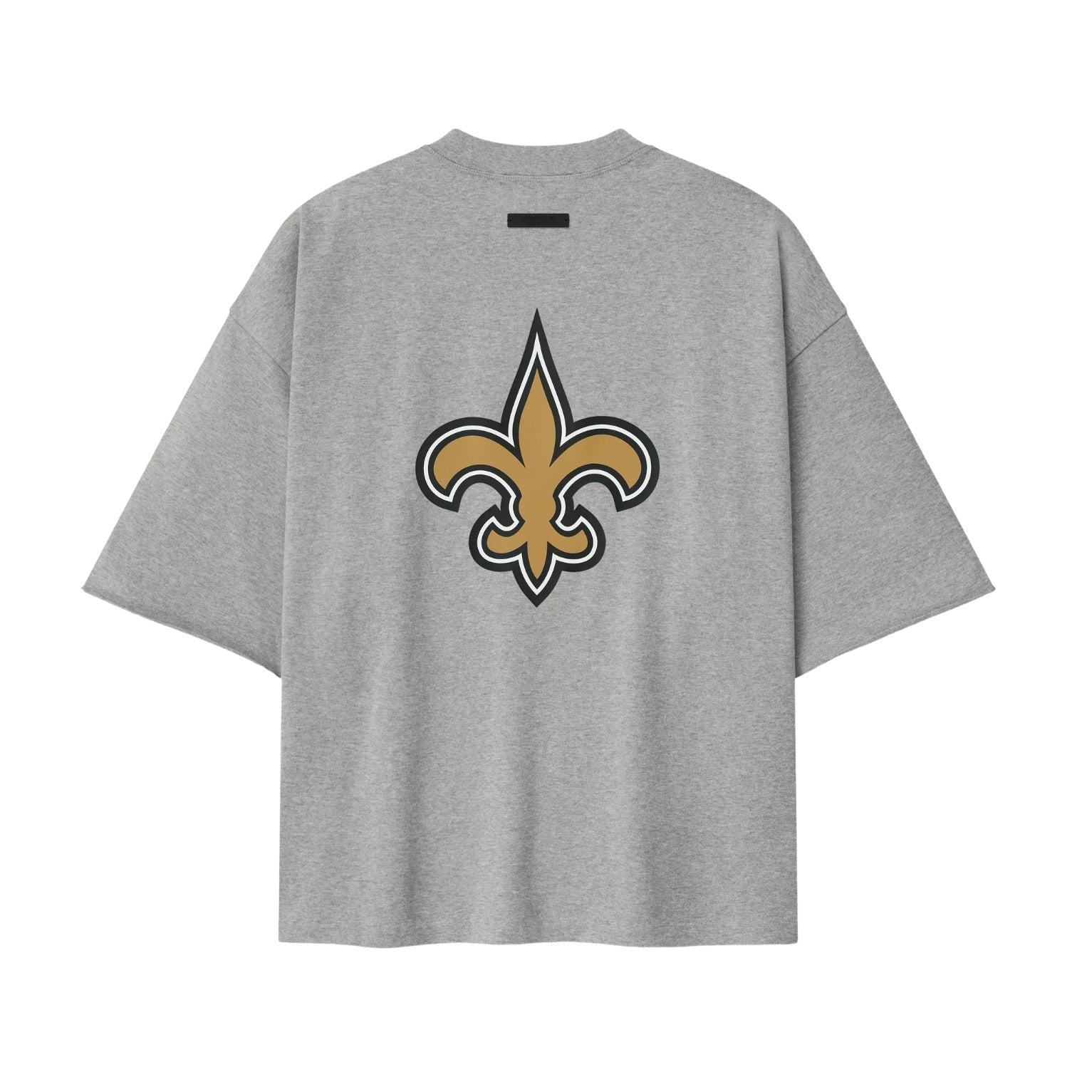 Fear of God Essentials x NFL FW25 Saints 90s 3/4 Sleeve Football T-Shirt 'Concrete Heather' 125NF252116F