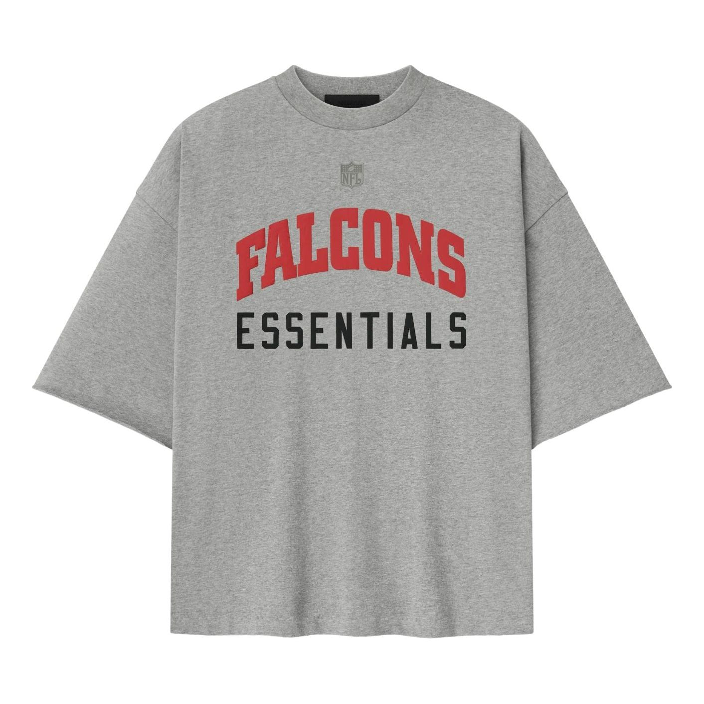 Fear of God Essentials x NFL FW25 Falcons 90s 3/4 Sleeve Football T-Shirt 'Concrete Heather' 125NF252123F