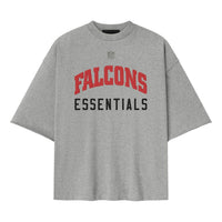 Fear of God Essentials x NFL FW25 Falcons 90s 3/4 Sleeve Football T-Shirt 'Concrete Heather' 125NF252123F