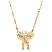 DIOR 1990s Rhinestone-embellished Oval Pendant Necklace