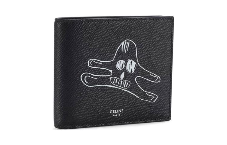 CELINE Calfskin Wallet Men's Black
