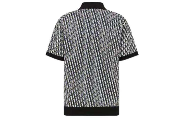 DIOR SS23 Polo Shirt Men's Black White