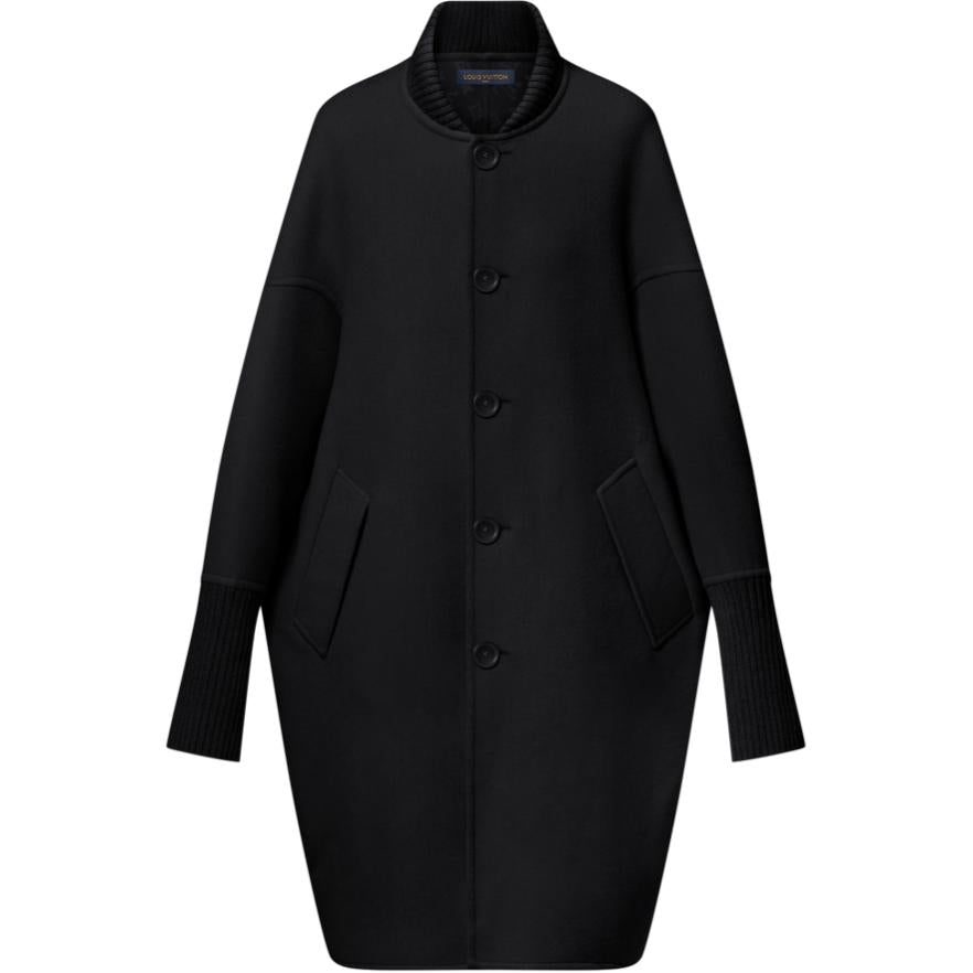 LOUIS VUITTON Slouchy Long Bomber Coat