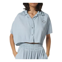 (WMNS) House of Cenmar Cropped Loose Shirt 'Light Blue' HOC-CTW