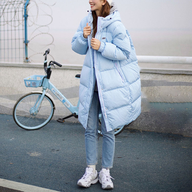 (WMNS) Skechers Long Down Jacket 'Multi-Color' L420W264
