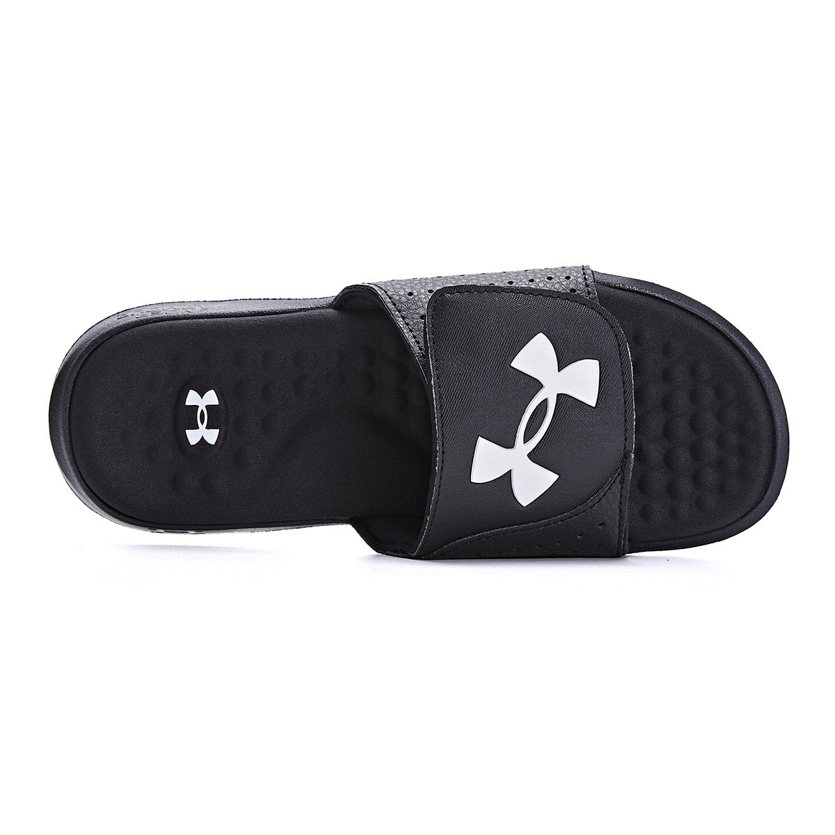 (GS) Under Armour Ignite Pro Slides 'White and Black' 3026036