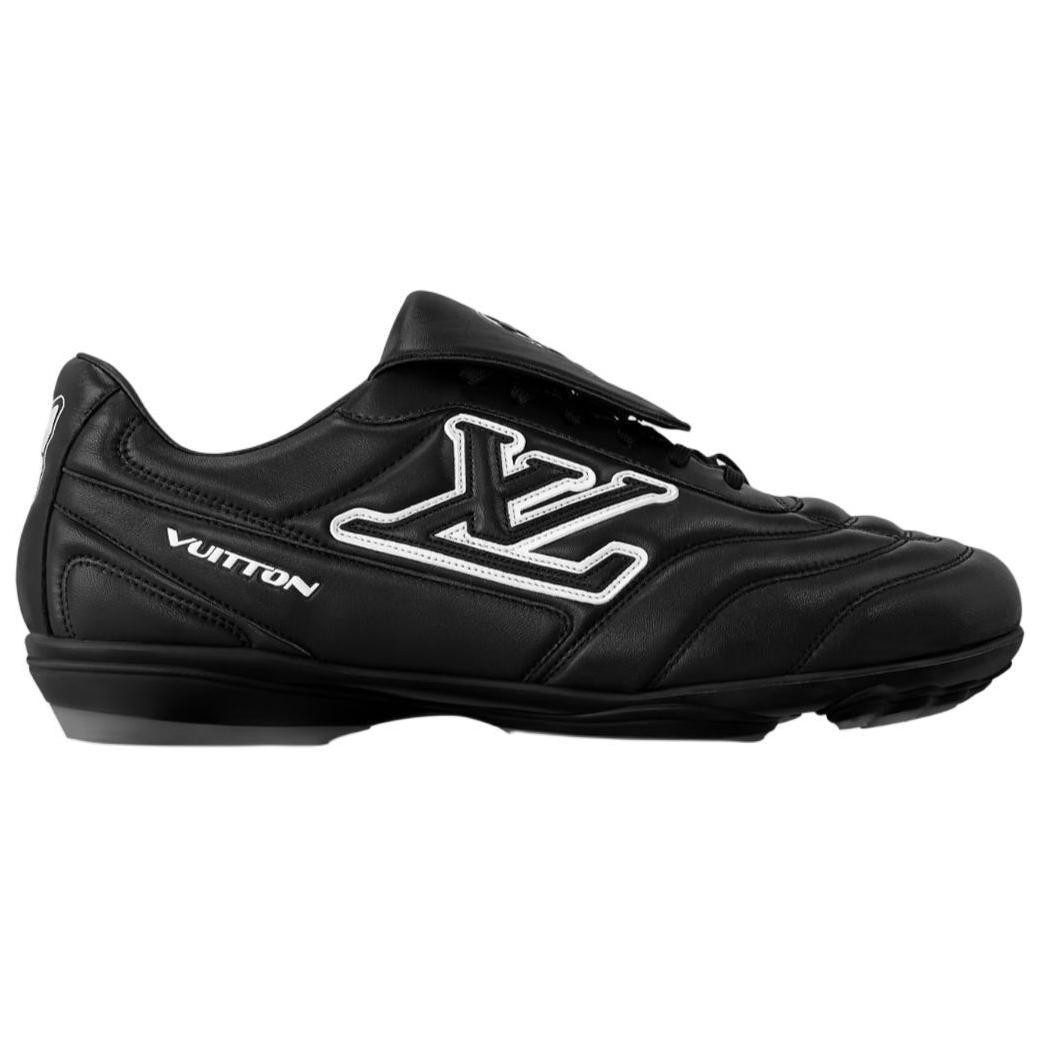 LOUIS VUITTON Footprint 2025 Spring Summer Men's Collection, Soccer Shoes Low Top Casual Shoes Men's Black