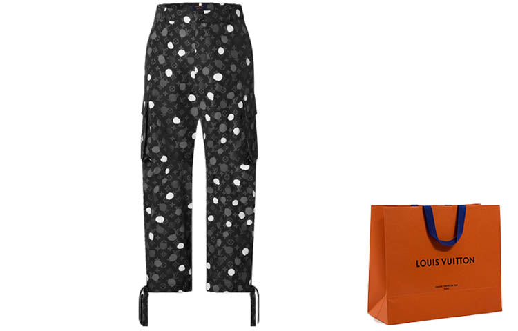 LOUIS VUITTON X Yayoi Kusama Monogram Painted Dots Cargo Pants