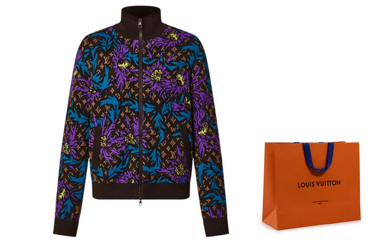 LOUIS VUITTON Monogram Thistle Zip Through Jacket