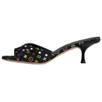 LOUIS VUITTON Slide Slippers Women's Black