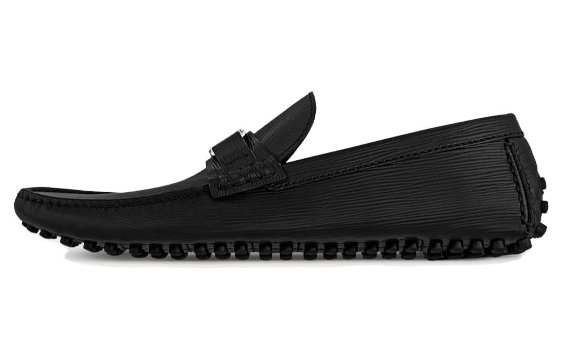 LOUIS VUITTON Hockenheim Gommino Loafers Men's Black