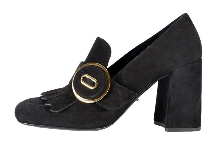 PRADA Chunky Heel High Heels Women's Black