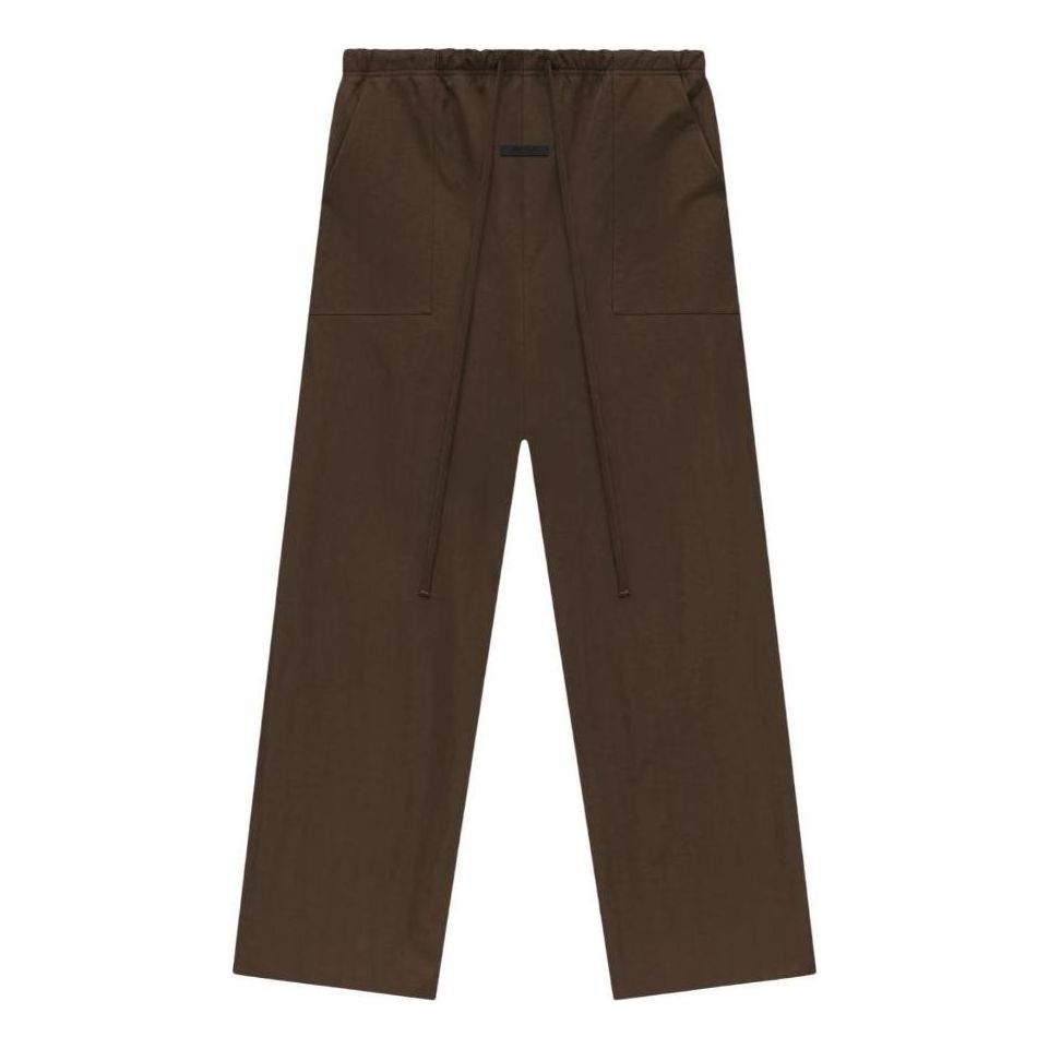 Fear of God Essentials SS25 Textured Nylon Utility Pants 'Brown' 130HO244805F
