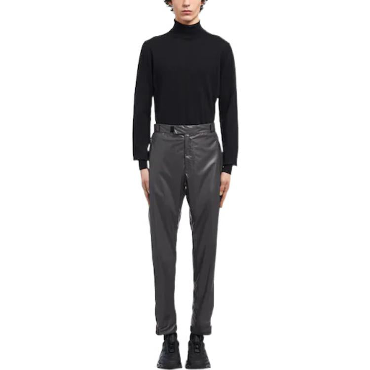 PRADA Re-Nylon Casual Pants Men Black