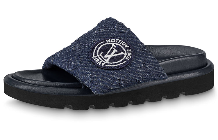 LOUIS VUITTON Stylish Sandals Women's Blue