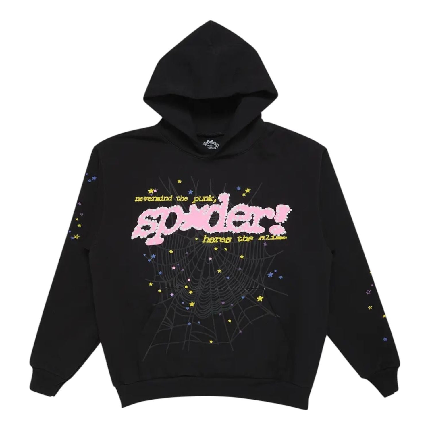 Sp5der P*nk V2 Hoodie 'Black' 2406-1FW230106PVH-BLAC
