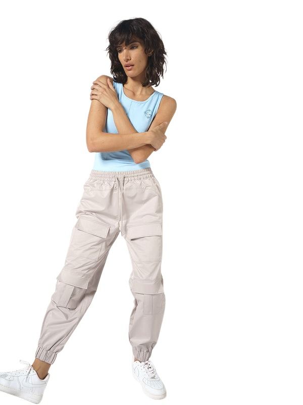 (WMNS) House of Cenmar Cargo-Pockets Pants 'Beige' HOC-WBI