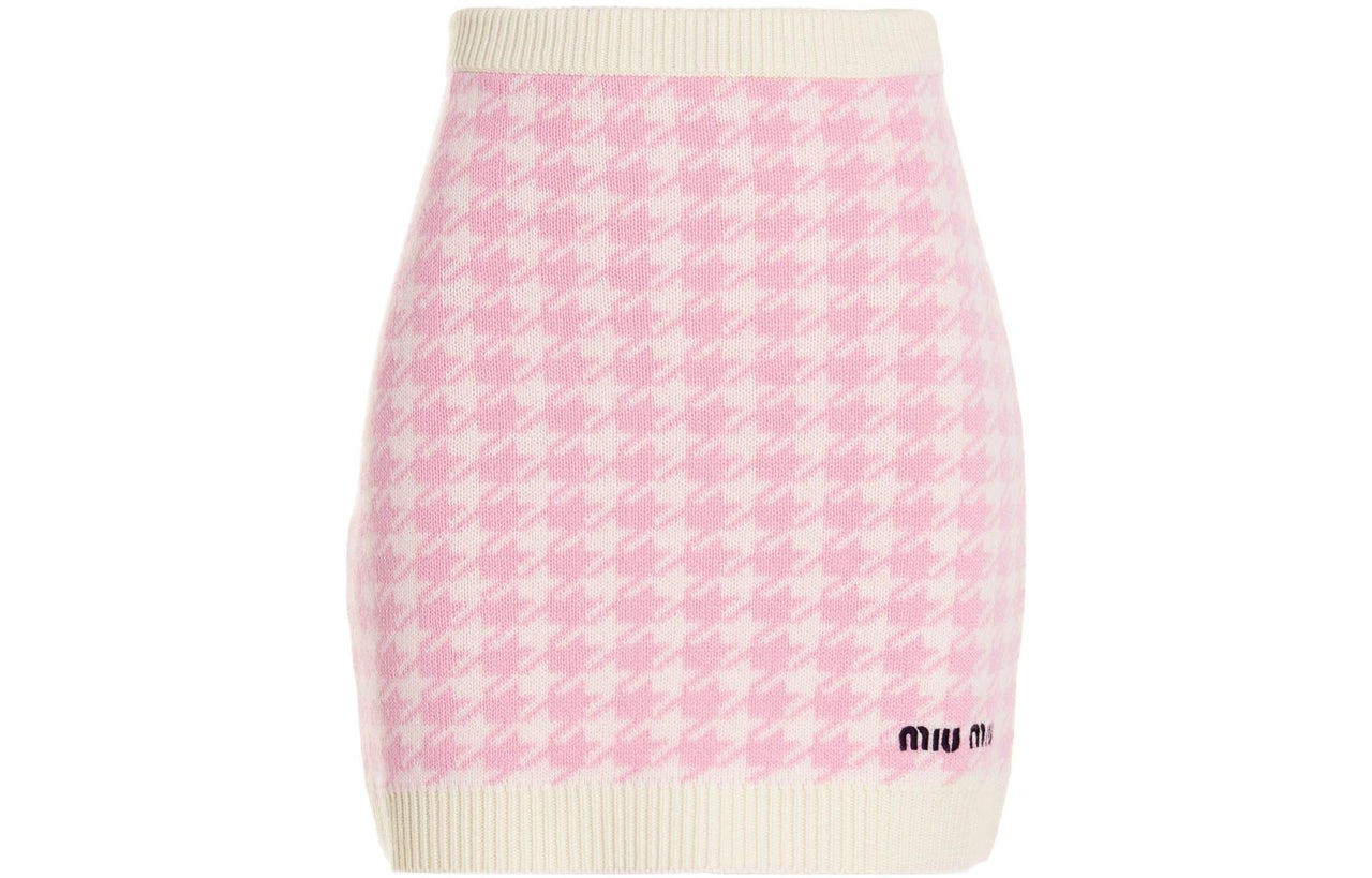 MIU MIU FW22 Casual Short Skirts Women's Pink