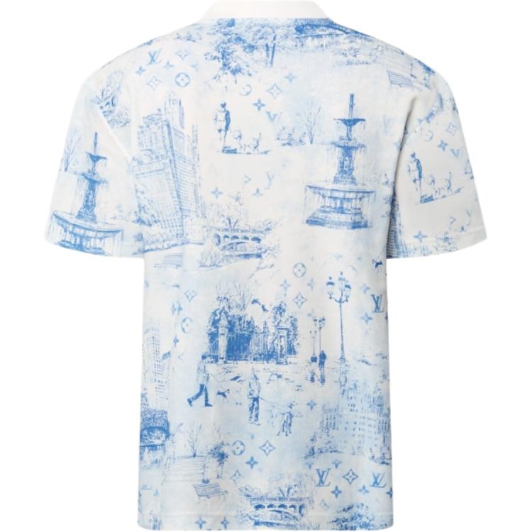 LOUIS VUITTON Printed Cotton Pique T-Shirt