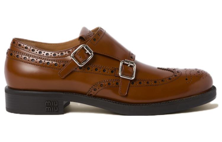 MIU MIU X Church's Leather Brogue Shoes