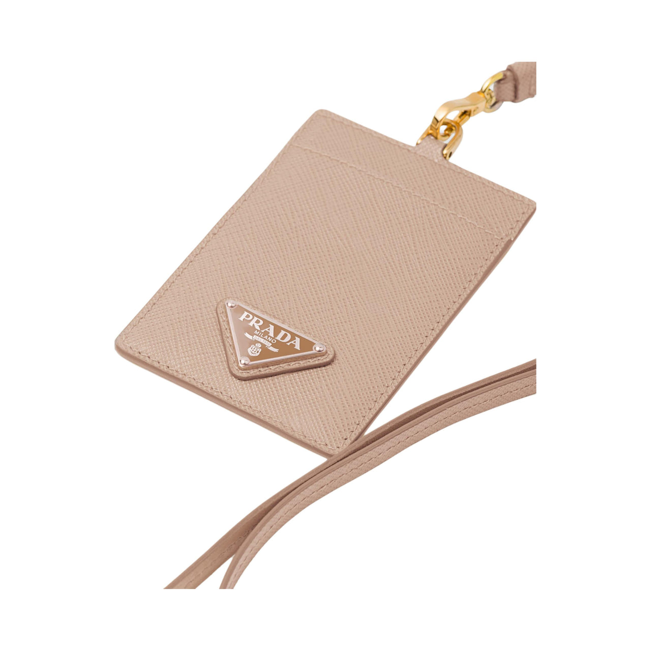 PRADA Saffiano Leather Card Holder Women's Pink Pink