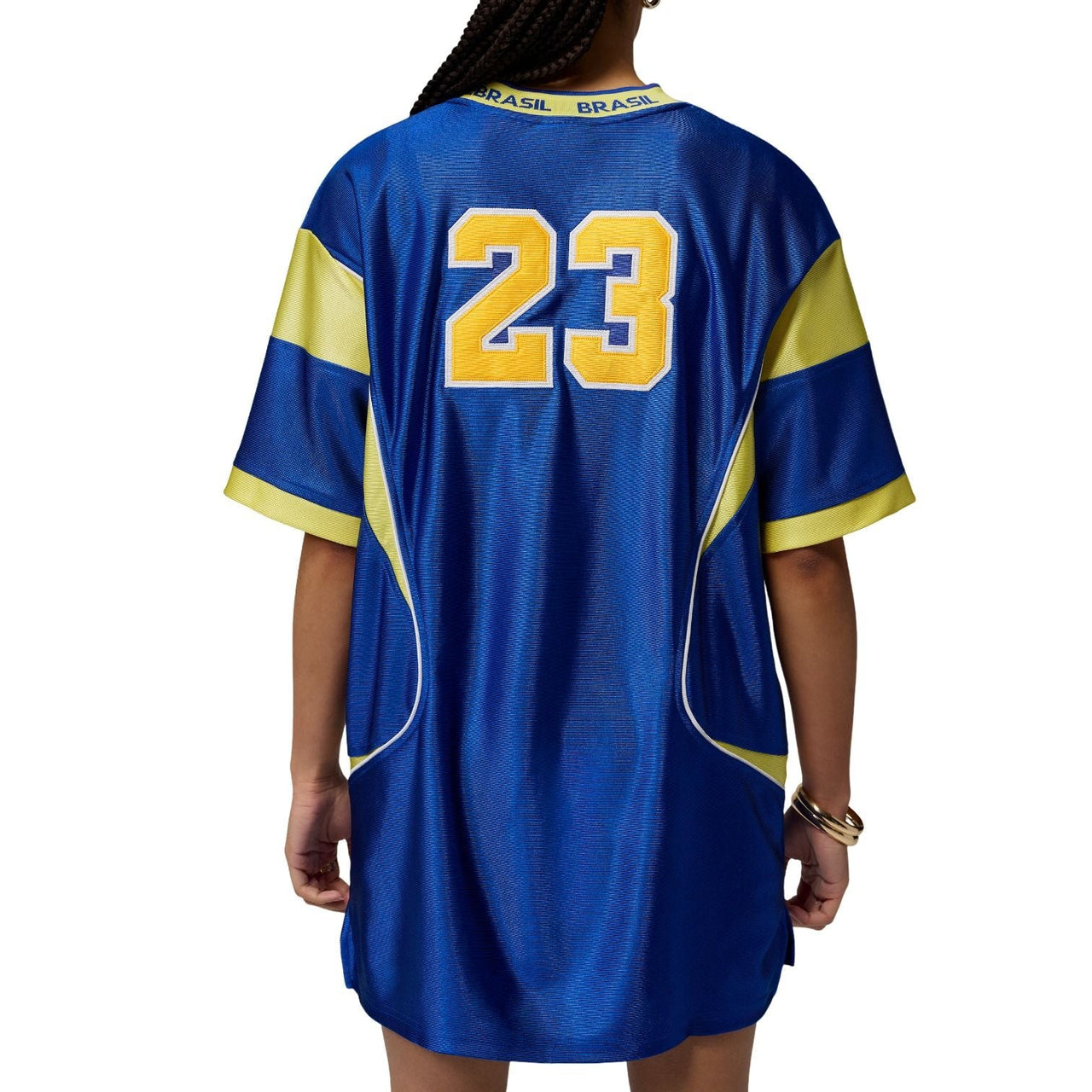 (WMNS) Air Jordan Brooklyn Brazil Jersey Dress 'Old Royal Yellow Pulse' II5395-417