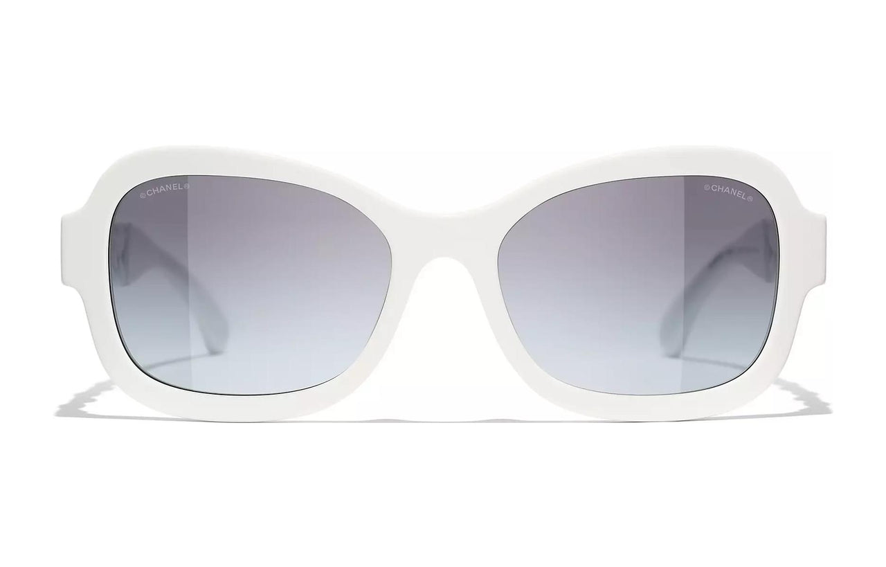 CHANEL Sunglasses Women's White