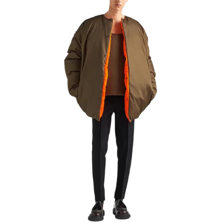 PRADA Down Vest Vest Men's Khaki