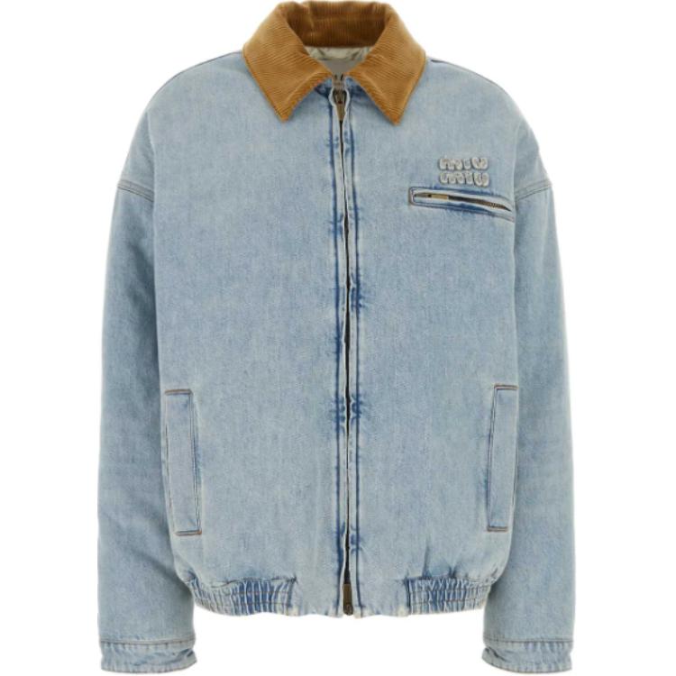 MIU MIU Denim Jacket Women's Blue