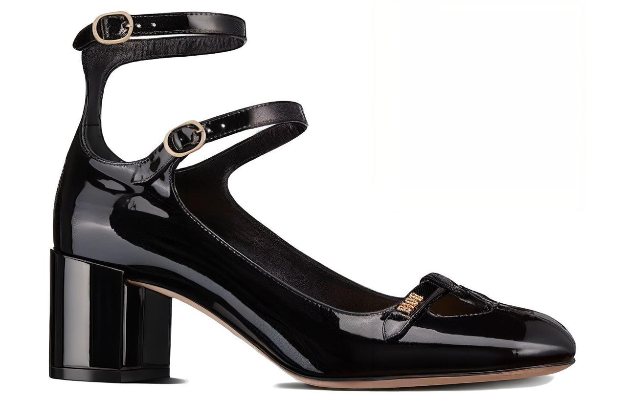 DIOR Aime Dior Aime Chunky Heel High Heels Women's Black