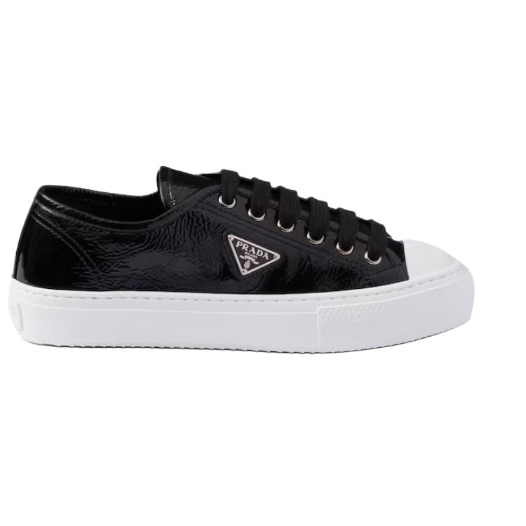 PRADA Naplak Low Top Skateboard Shoes Women's Black