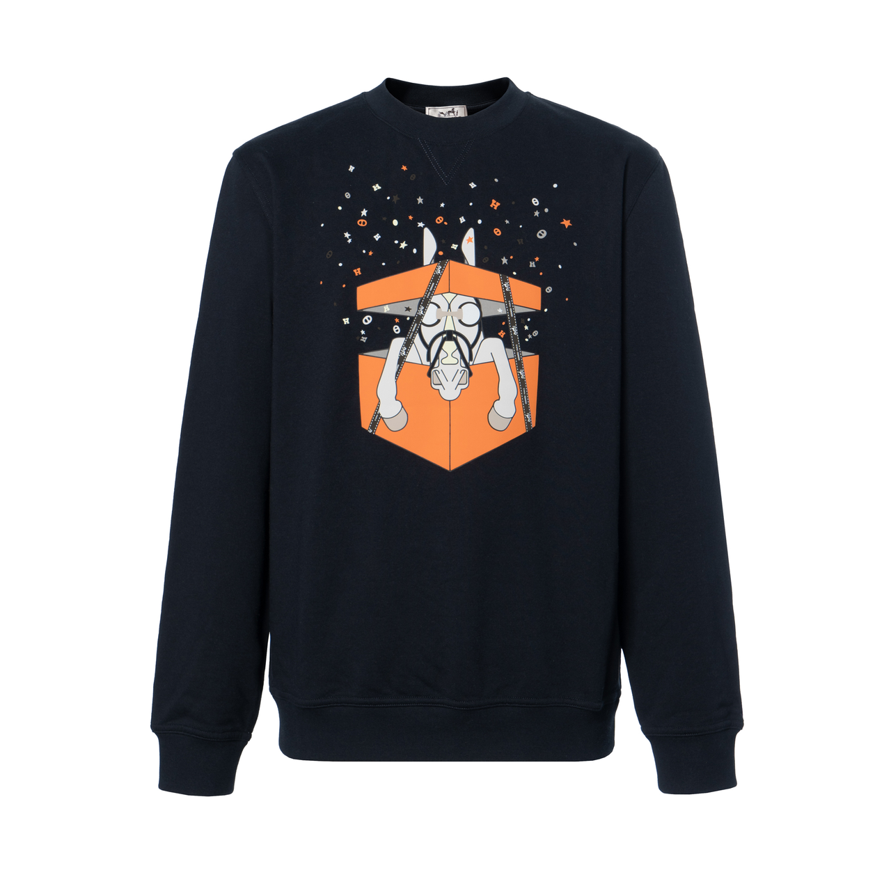 HERMES SS24 Sweatshirt Men's Marine Blue