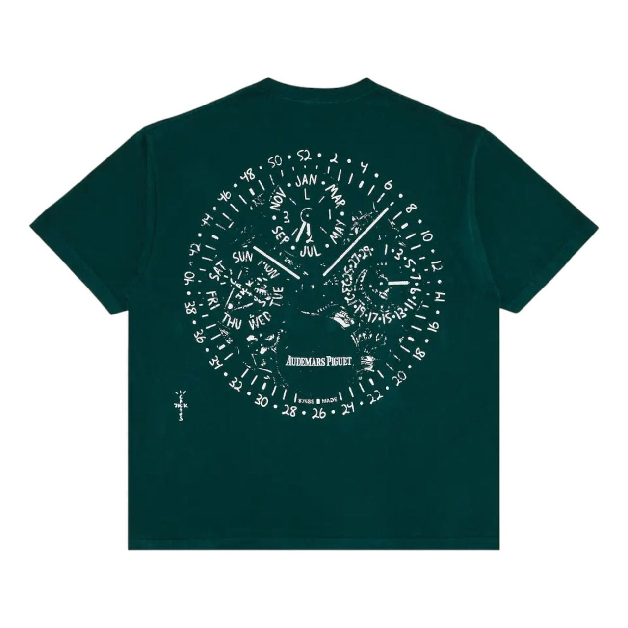 Travis Scott CJ x Audemars Piguet Watch Face T-Shirt 'Green' 1746-1FW230103APWF-GREE
