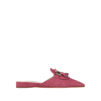 Tod's T Ring Detailed Leather Mules