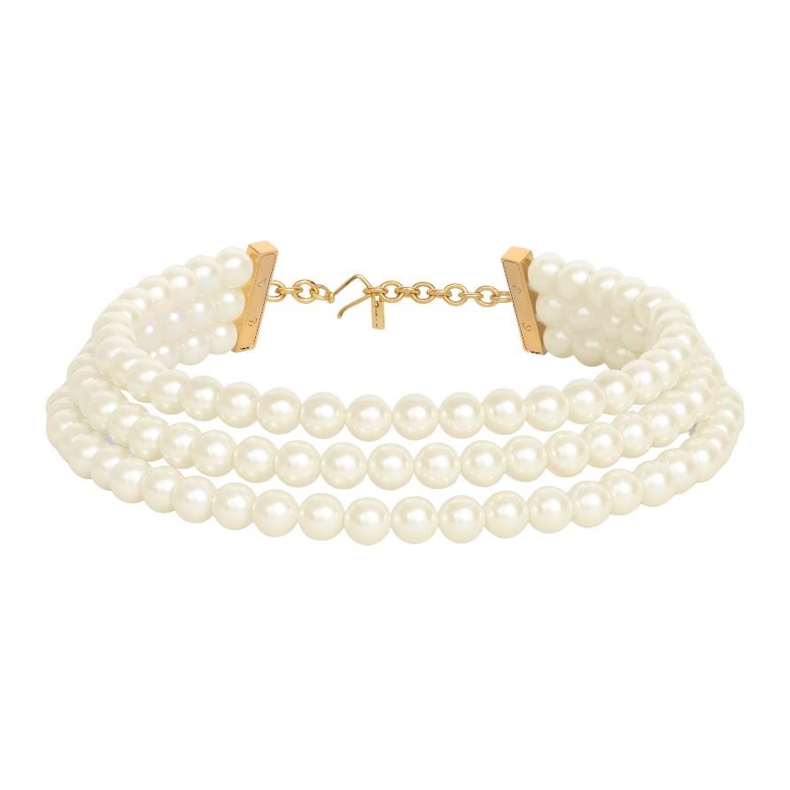CELINE Les Perles CELINE Necklace In Resin Pearls Brass With Gold Finish And Steel
