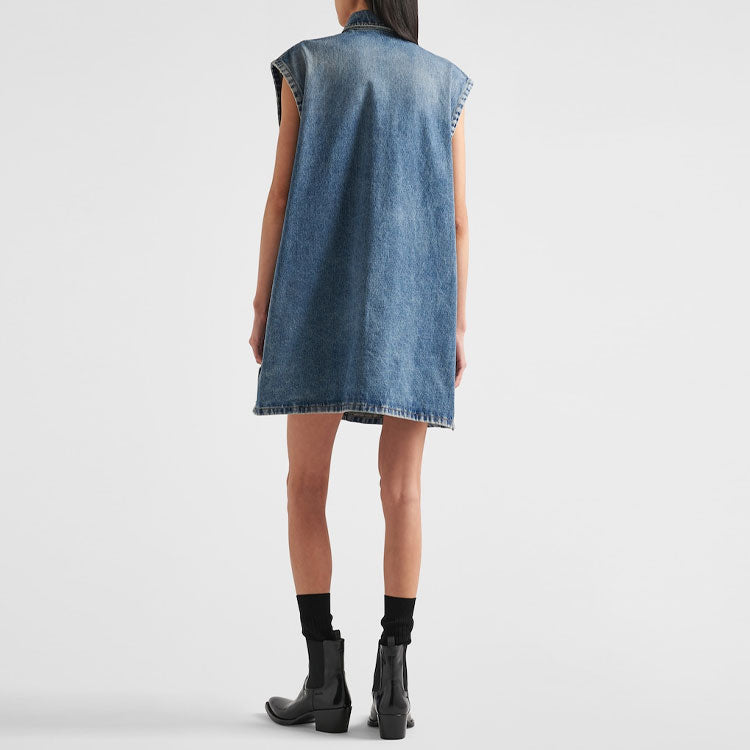 PRADA Vests Women's Denim Blue