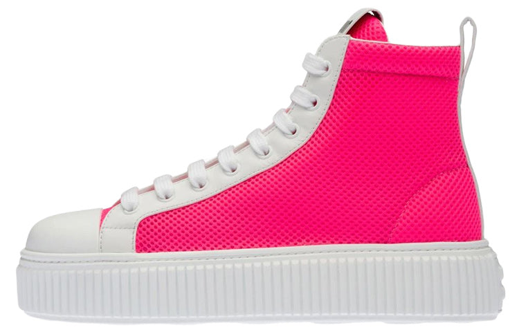 MIU MIU High Top Stylish Skateboarding Shoes Women's Pink