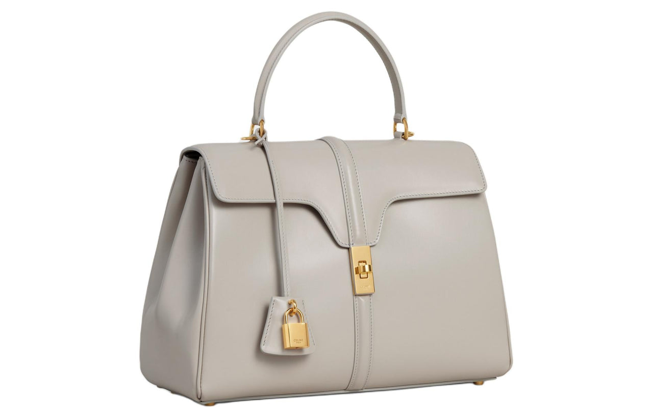 CELINE Satin Calfskin Shoulder Bag, Crossbody Bag, Handbag Women's Colored Sunstone