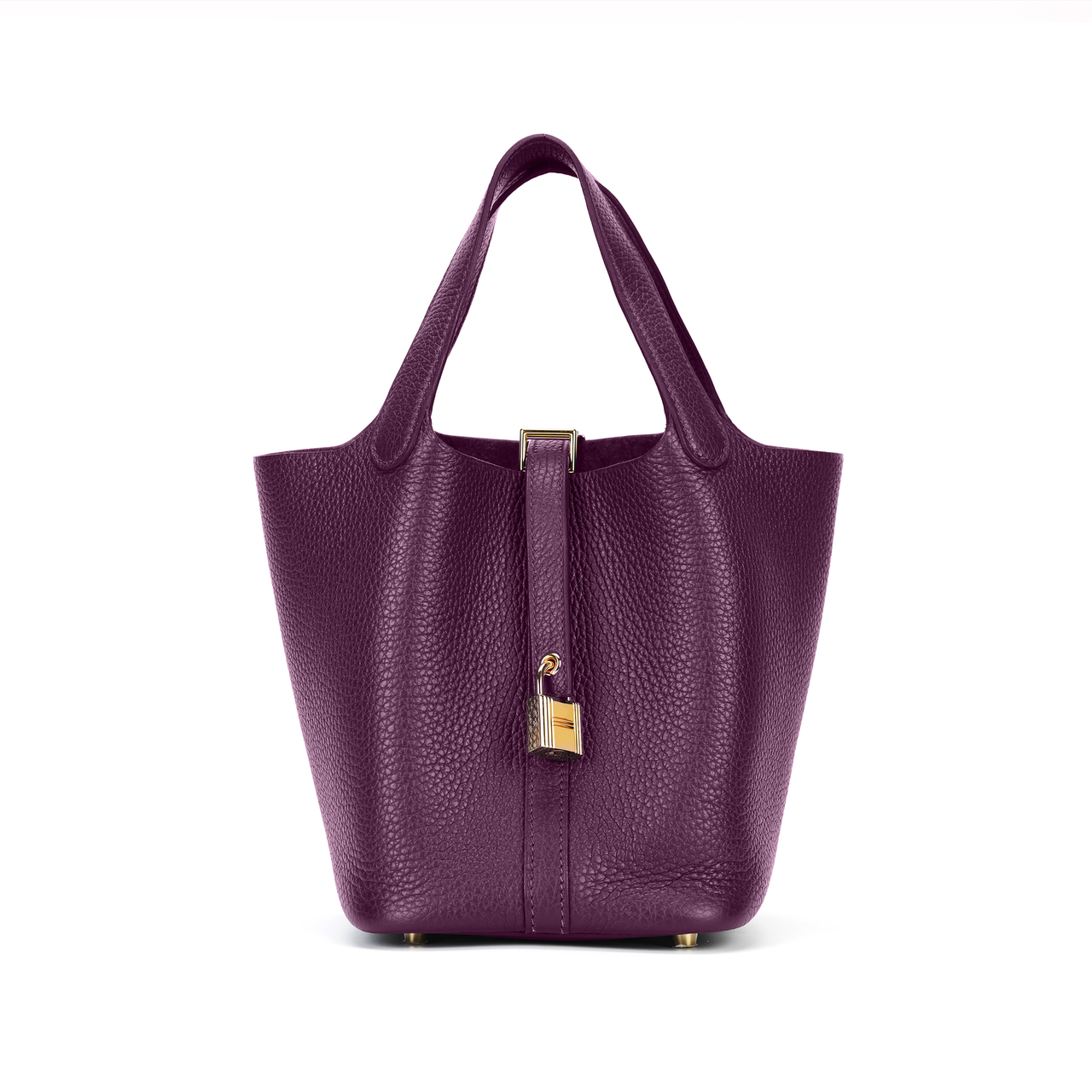 HERMES Picotin Lock Maurice Bullock Leather Bucket Bag Handbag 22 Women's P9 Anemone Sea Anemone Purple
