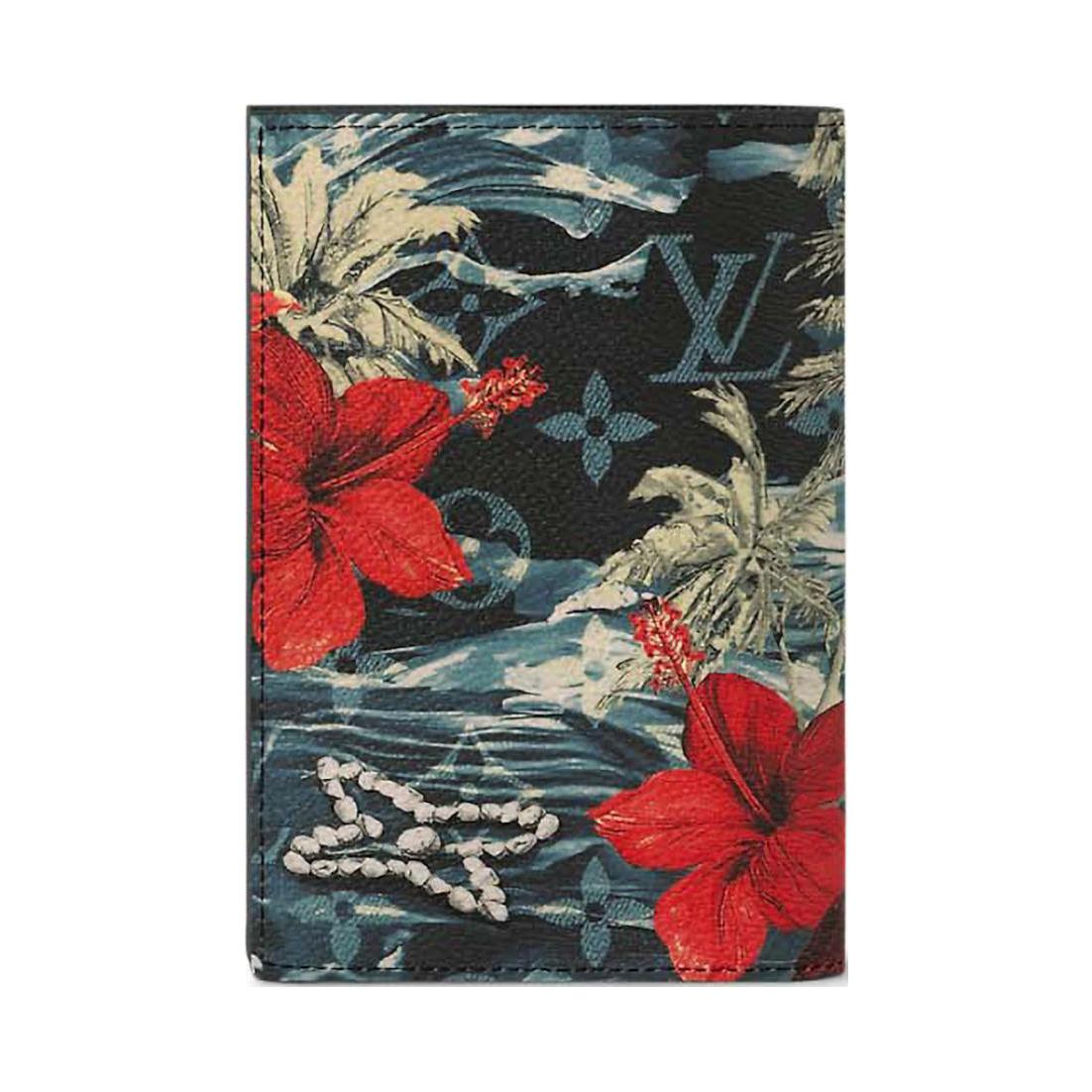 LOUIS VUITTON Passport Cover Monogram Surfin' Navy Blue