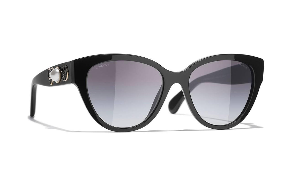 CHANEL Sunglasses Unisex Black