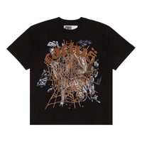 Sp5der x Cactus Jack by Travis Scott Airbrush Tee 'Black' ETCJ-SP-SS01-BLAC