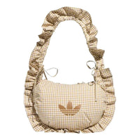(WMNS) adidas Plaid Ruffle Bag 'Beige' KX6986