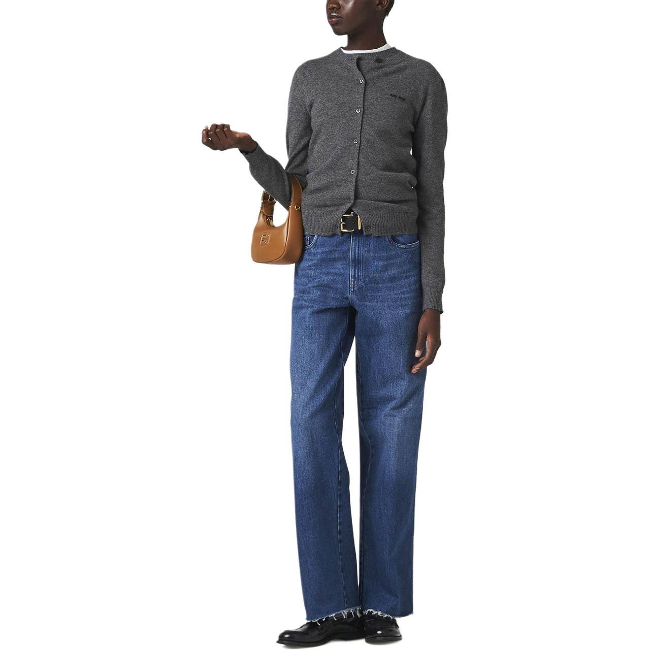 MIU MIU Five pocket Straight leg Jeans