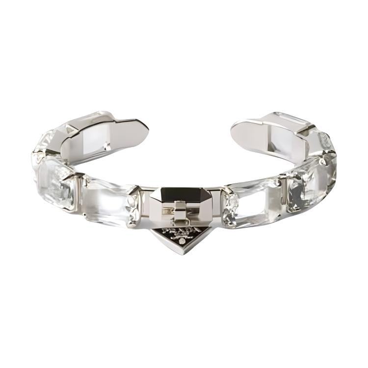 PRADA Crystal Metal Bangles Women's Color
