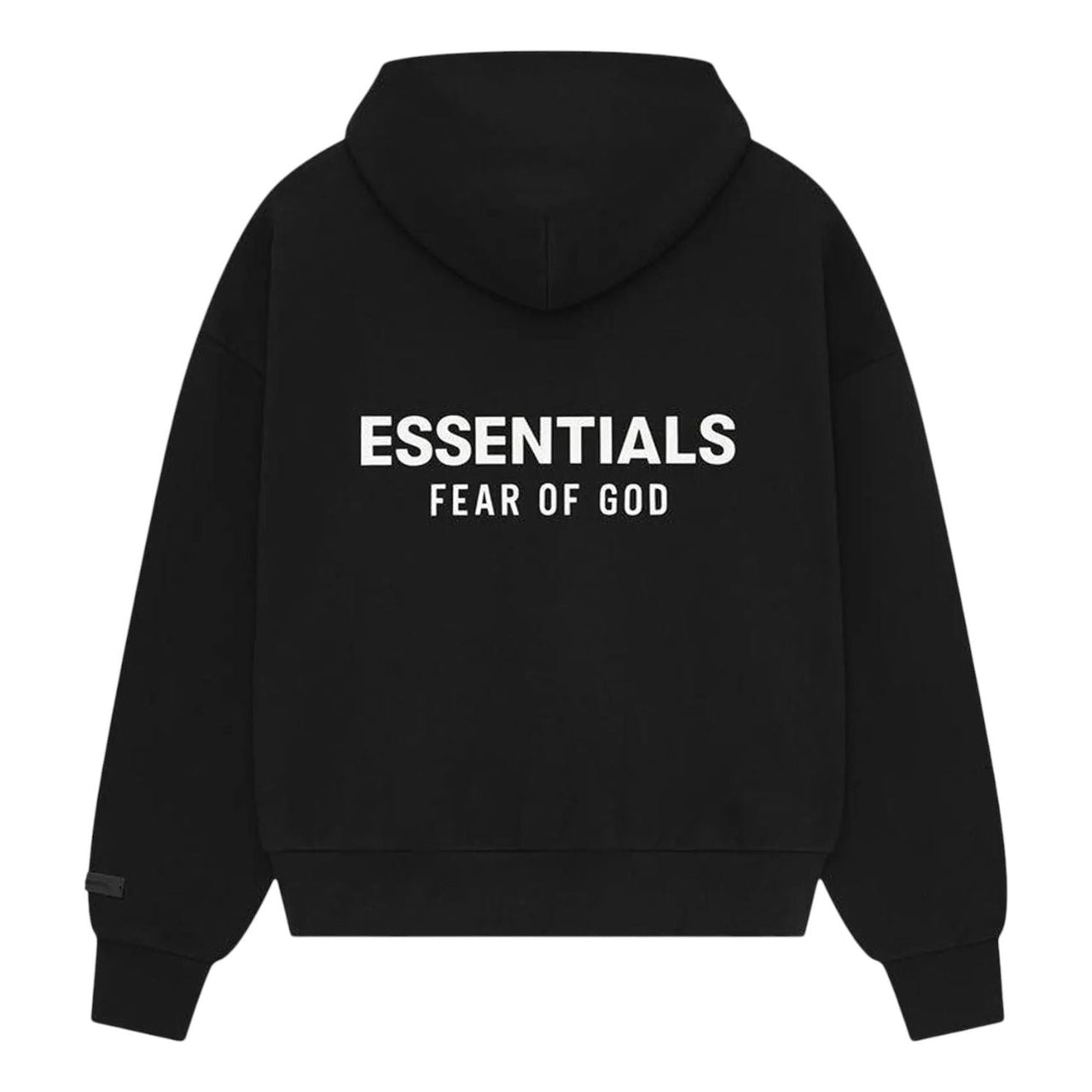 Fear of God Essentials Classic Fit Fleece Hoodie 'Jet Black' 192AS252050F
